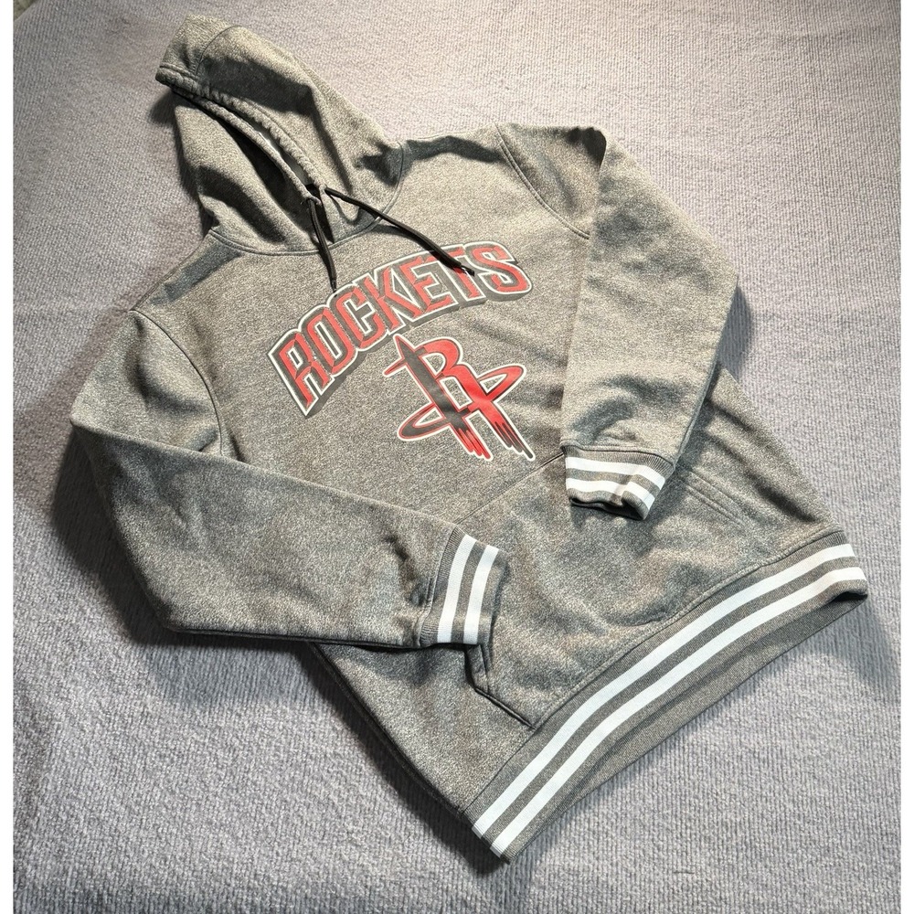 Houston Rockets NBA Hoodie Mens‎ Small Gray  Athletic Pullover Sweatshirt